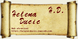 Helena Dučić vizit kartica
